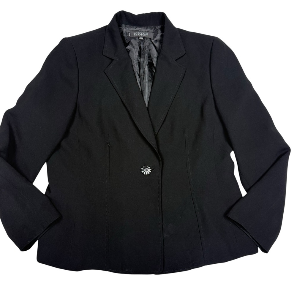 Kasper Women's Elegant Black Suit Jacket